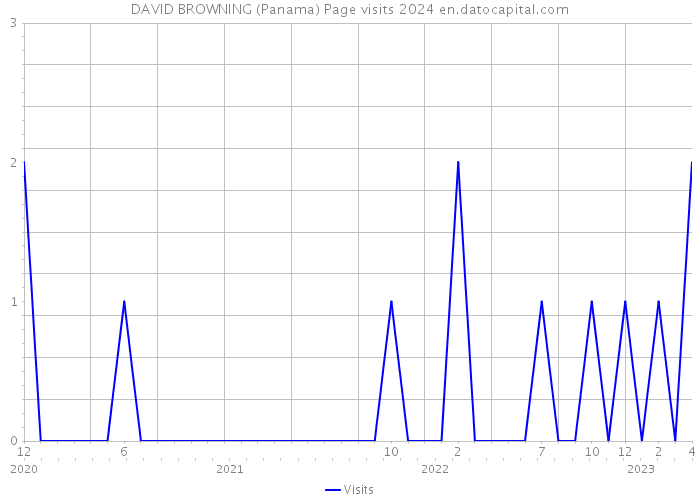 DAVID BROWNING (Panama) Page visits 2024 