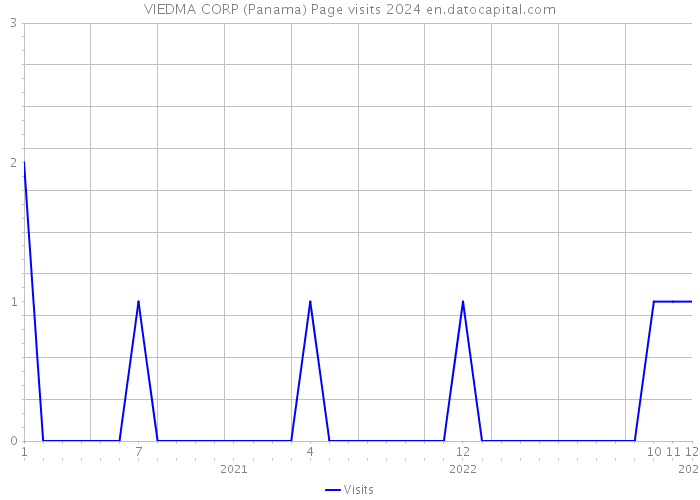 VIEDMA CORP (Panama) Page visits 2024 