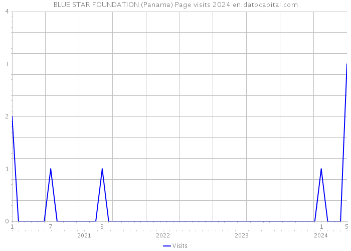 BLUE STAR FOUNDATION (Panama) Page visits 2024 
