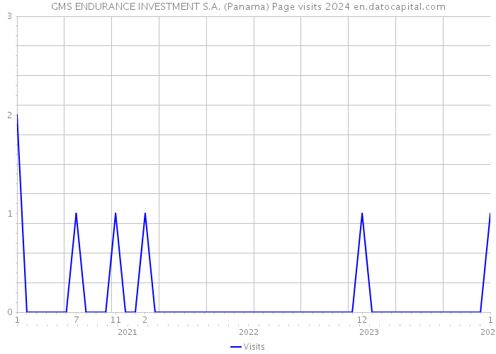 GMS ENDURANCE INVESTMENT S.A. (Panama) Page visits 2024 