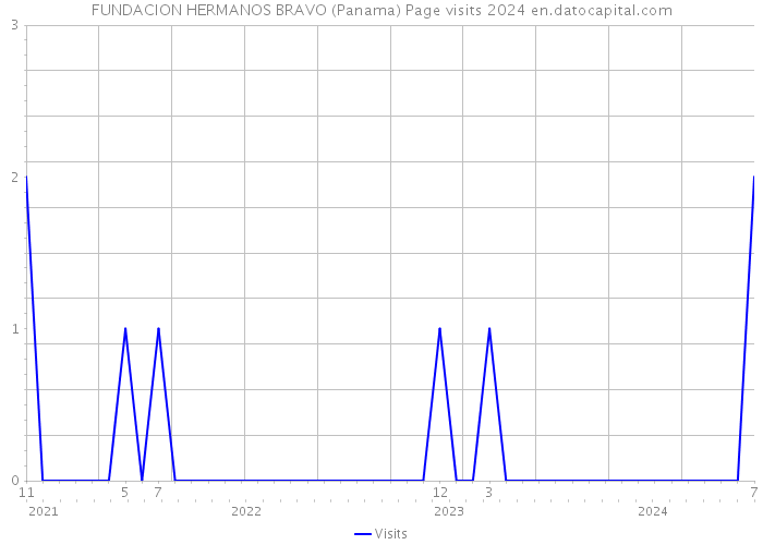 FUNDACION HERMANOS BRAVO (Panama) Page visits 2024 