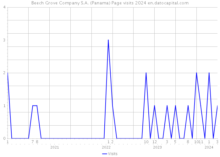Beech Grove Company S.A. (Panama) Page visits 2024 