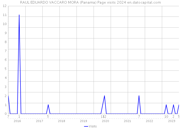 RAUL EDUARDO VACCARO MORA (Panama) Page visits 2024 