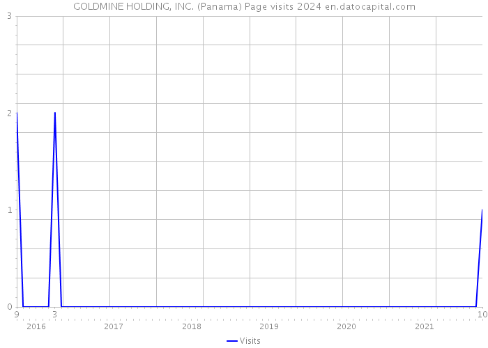 GOLDMINE HOLDING, INC. (Panama) Page visits 2024 