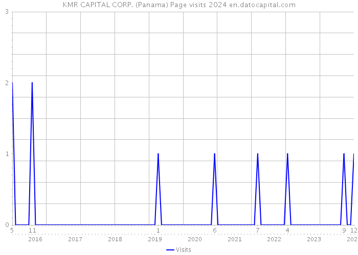 KMR CAPITAL CORP. (Panama) Page visits 2024 
