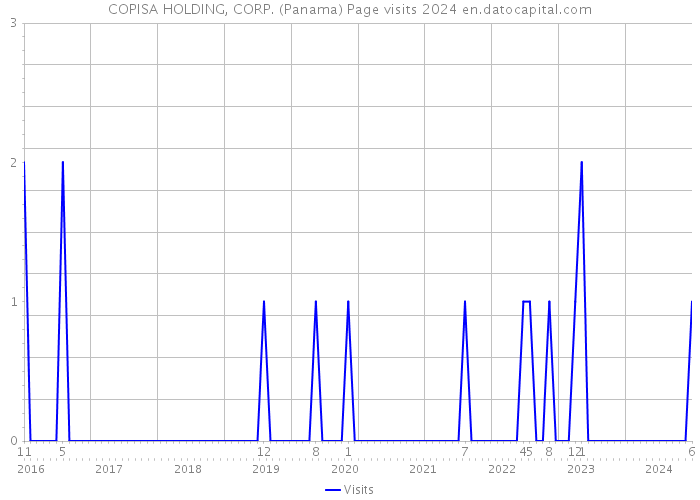 COPISA HOLDING, CORP. (Panama) Page visits 2024 