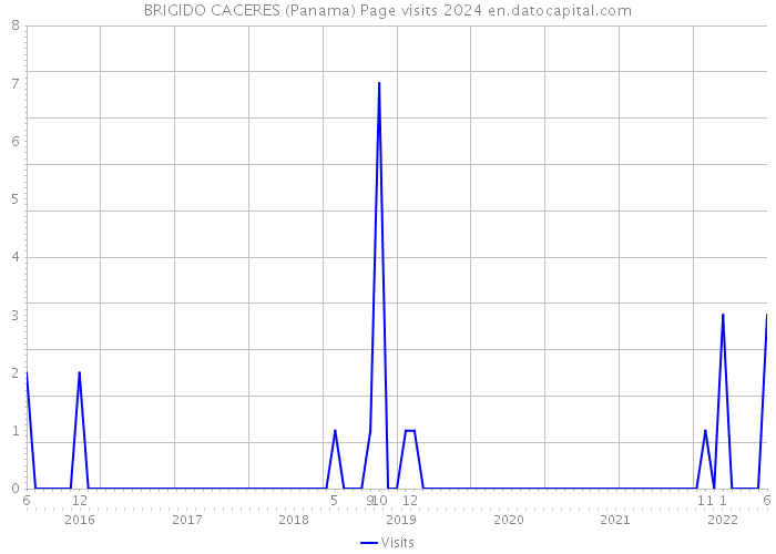 BRIGIDO CACERES (Panama) Page visits 2024 