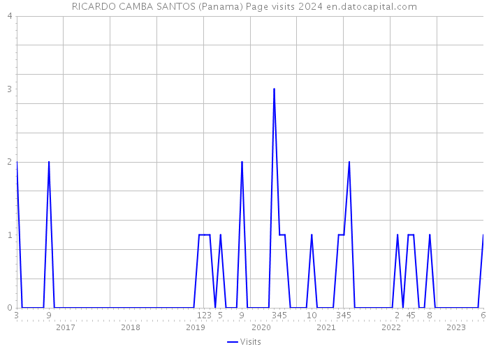 RICARDO CAMBA SANTOS (Panama) Page visits 2024 