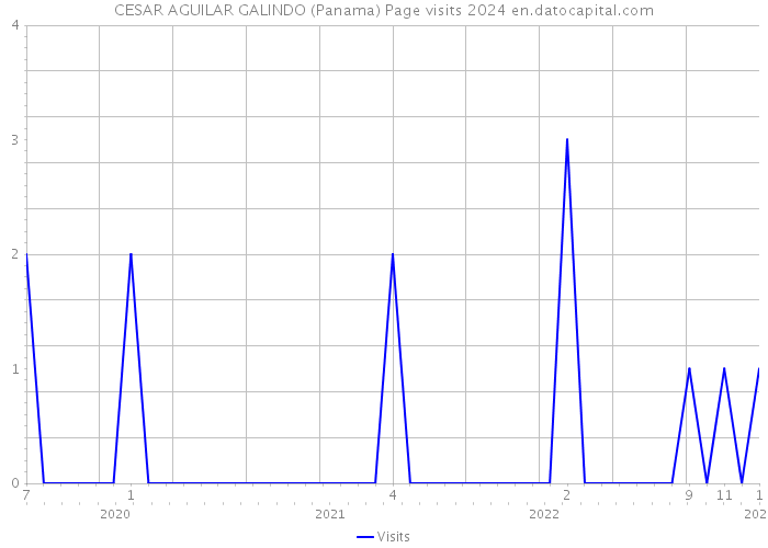 CESAR AGUILAR GALINDO (Panama) Page visits 2024 