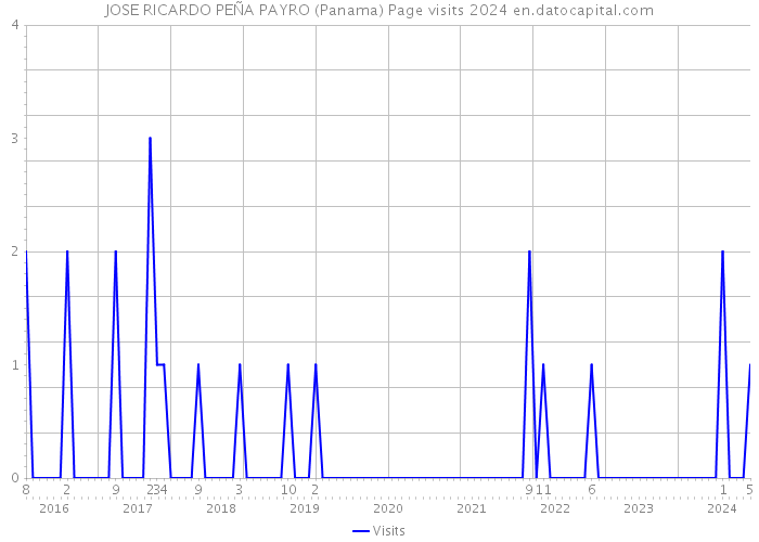 JOSE RICARDO PEÑA PAYRO (Panama) Page visits 2024 