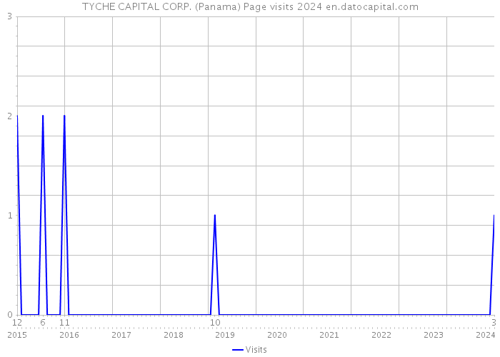 TYCHE CAPITAL CORP. (Panama) Page visits 2024 