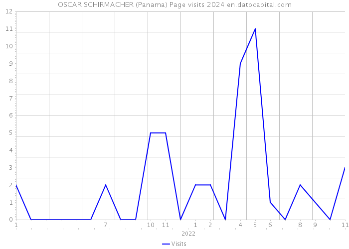 OSCAR SCHIRMACHER (Panama) Page visits 2024 