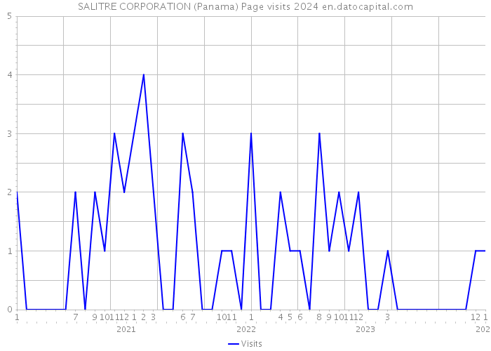 SALITRE CORPORATION (Panama) Page visits 2024 