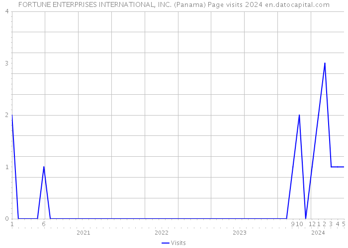 FORTUNE ENTERPRISES INTERNATIONAL, INC. (Panama) Page visits 2024 