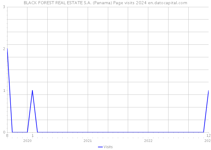 BLACK FOREST REAL ESTATE S.A. (Panama) Page visits 2024 