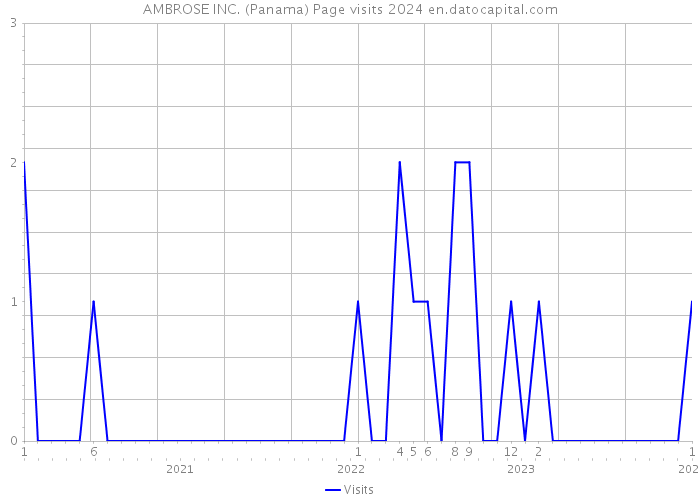AMBROSE INC. (Panama) Page visits 2024 