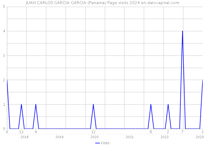 JUAN CARLOS GARCIA GARCIA (Panama) Page visits 2024 