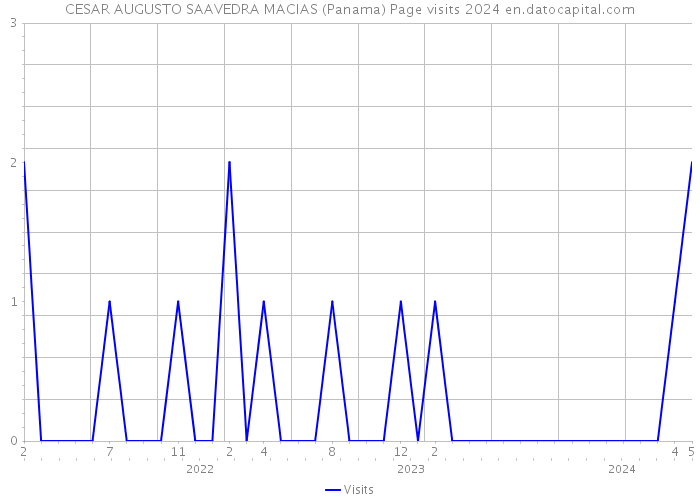 CESAR AUGUSTO SAAVEDRA MACIAS (Panama) Page visits 2024 