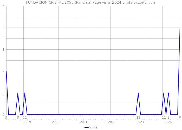 FUNDACION CRISTAL 2055 (Panama) Page visits 2024 
