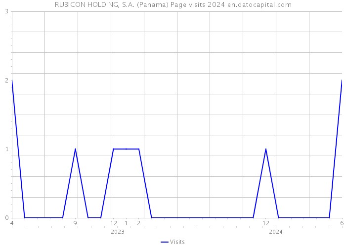 RUBICON HOLDING, S.A. (Panama) Page visits 2024 
