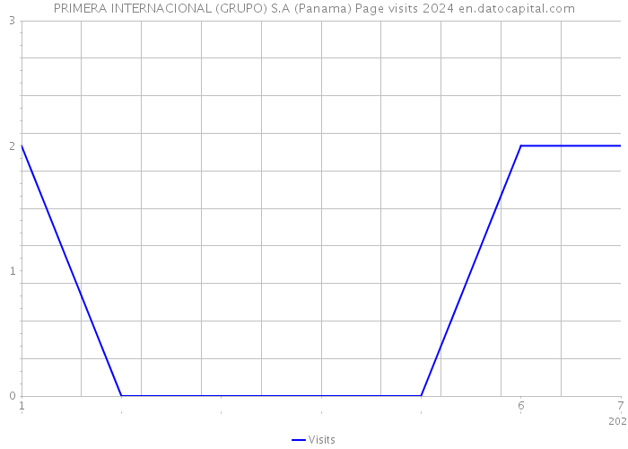 PRIMERA INTERNACIONAL (GRUPO) S.A (Panama) Page visits 2024 