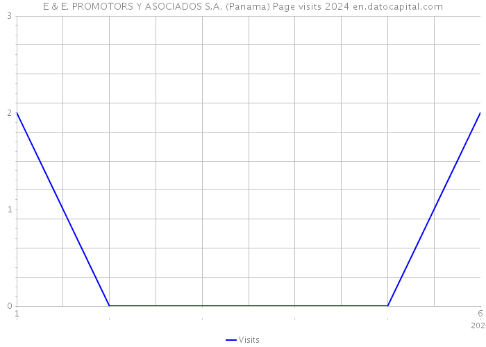 E & E. PROMOTORS Y ASOCIADOS S.A. (Panama) Page visits 2024 