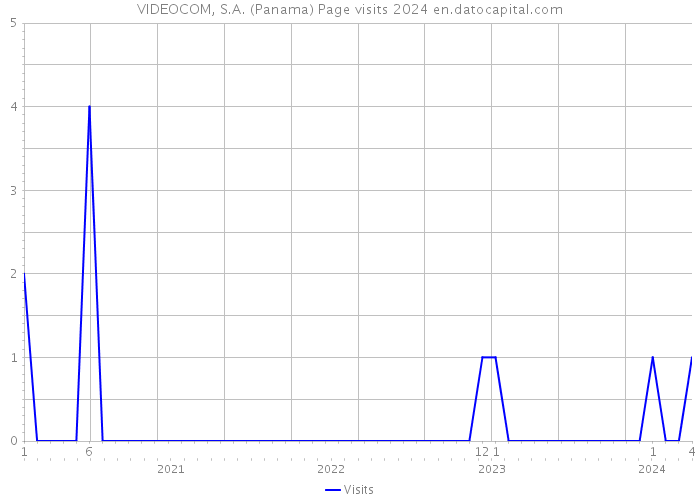 VIDEOCOM, S.A. (Panama) Page visits 2024 