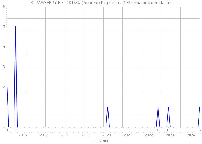 STRAWBERRY FIELDS INC. (Panama) Page visits 2024 
