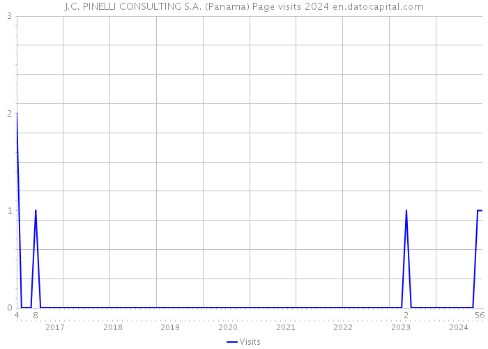 J.C. PINELLI CONSULTING S.A. (Panama) Page visits 2024 