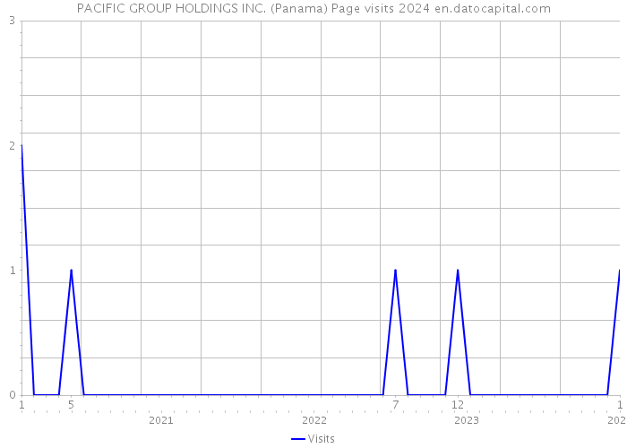 PACIFIC GROUP HOLDINGS INC. (Panama) Page visits 2024 