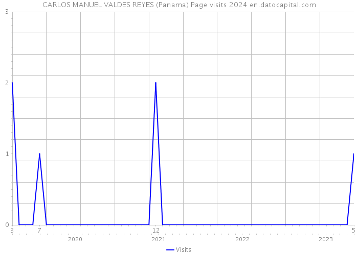 CARLOS MANUEL VALDES REYES (Panama) Page visits 2024 