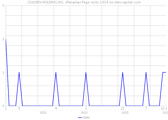 GOLDEN HOLDING INC. (Panama) Page visits 2024 