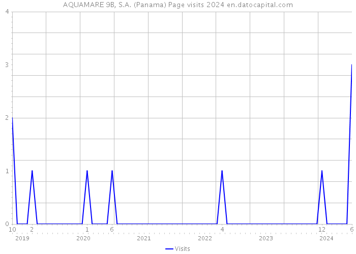 AQUAMARE 9B, S.A. (Panama) Page visits 2024 