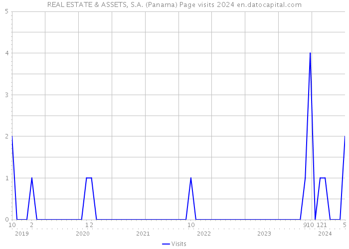 REAL ESTATE & ASSETS, S.A. (Panama) Page visits 2024 