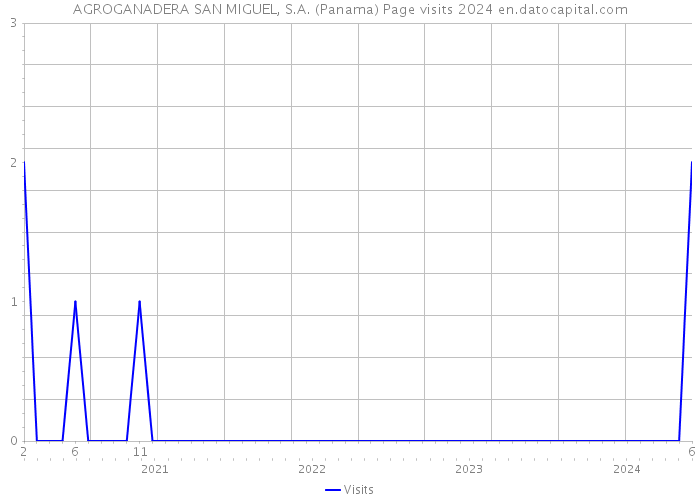 AGROGANADERA SAN MIGUEL, S.A. (Panama) Page visits 2024 