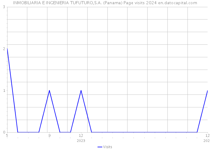 INMOBILIARIA E INGENIERIA TUFUTURO,S.A. (Panama) Page visits 2024 