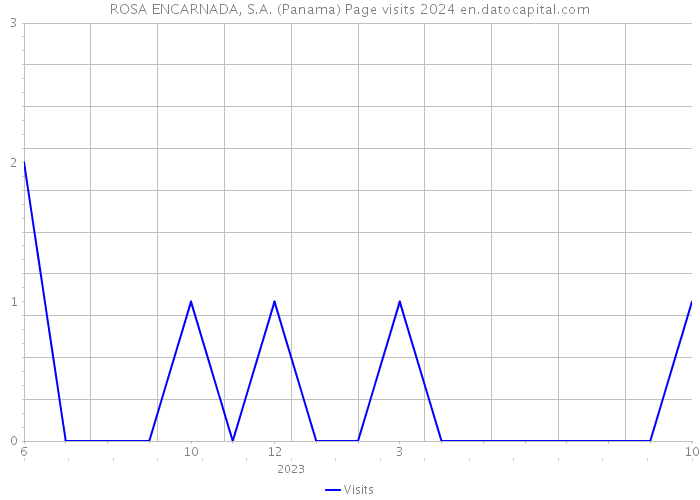 ROSA ENCARNADA, S.A. (Panama) Page visits 2024 