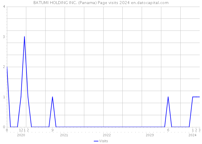 BATUMI HOLDING INC. (Panama) Page visits 2024 