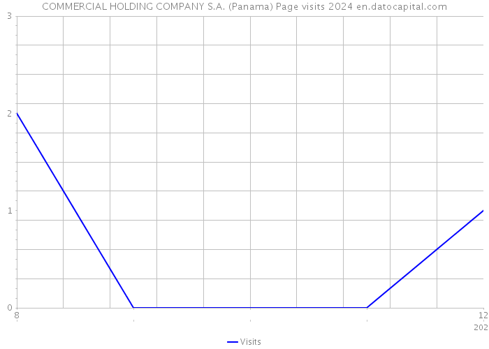 COMMERCIAL HOLDING COMPANY S.A. (Panama) Page visits 2024 