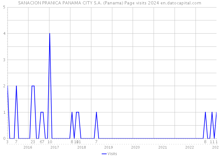SANACION PRANICA PANAMA CITY S.A. (Panama) Page visits 2024 