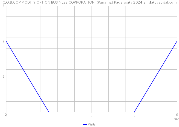 C.O.B.COMMODITY OPTION BUSINESS CORPORATION. (Panama) Page visits 2024 