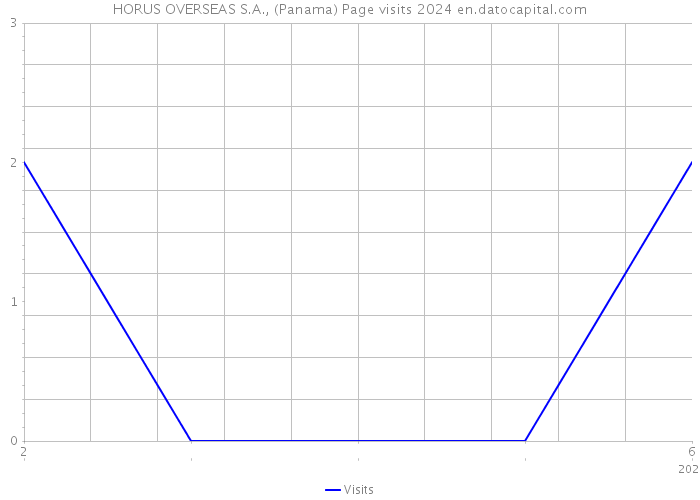 HORUS OVERSEAS S.A., (Panama) Page visits 2024 