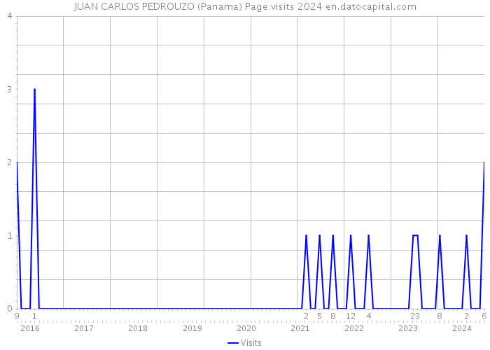 JUAN CARLOS PEDROUZO (Panama) Page visits 2024 