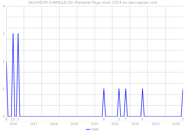 SALVADOR CUMSILLE IZA (Panama) Page visits 2024 
