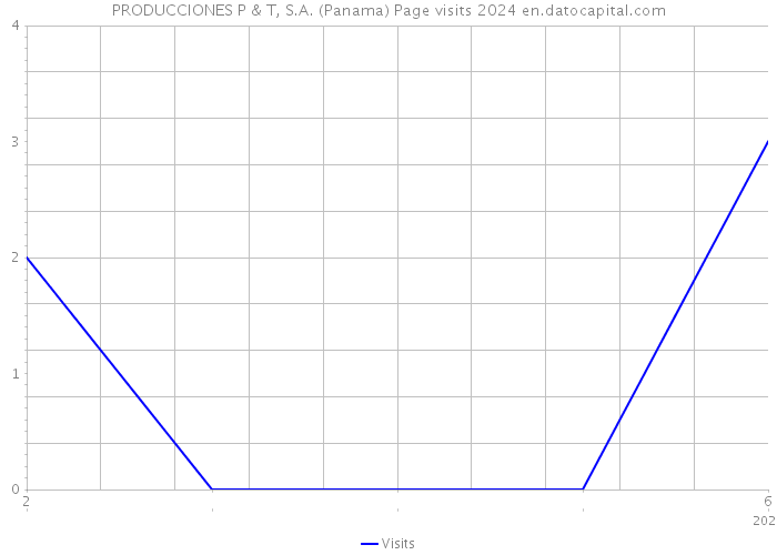 PRODUCCIONES P & T, S.A. (Panama) Page visits 2024 