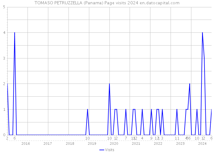 TOMASO PETRUZZELLA (Panama) Page visits 2024 