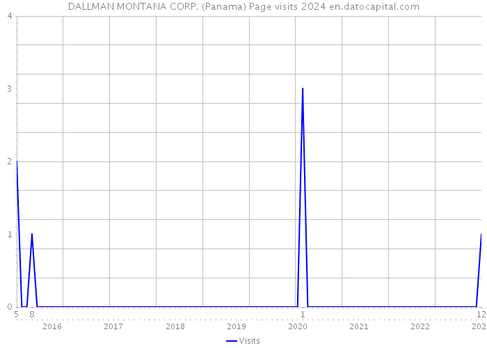 DALLMAN MONTANA CORP. (Panama) Page visits 2024 
