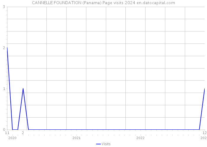 CANNELLE FOUNDATION (Panama) Page visits 2024 