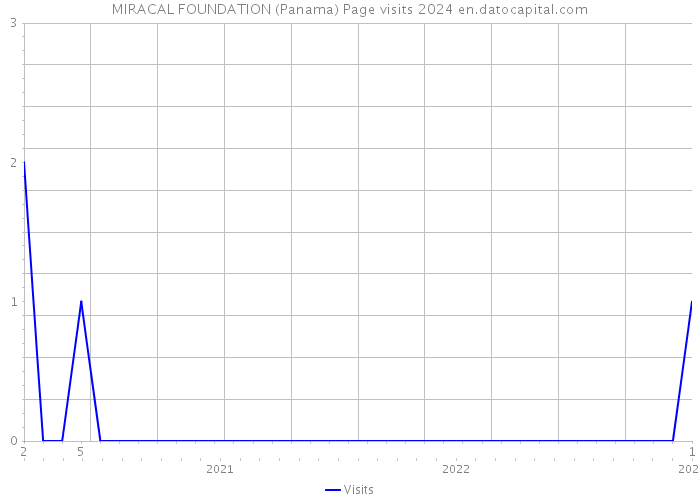 MIRACAL FOUNDATION (Panama) Page visits 2024 
