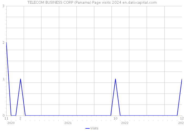 TELECOM BUSINESS CORP (Panama) Page visits 2024 